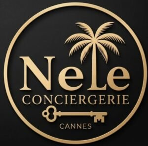 Logo Nele Conciergerie sur fond noir
